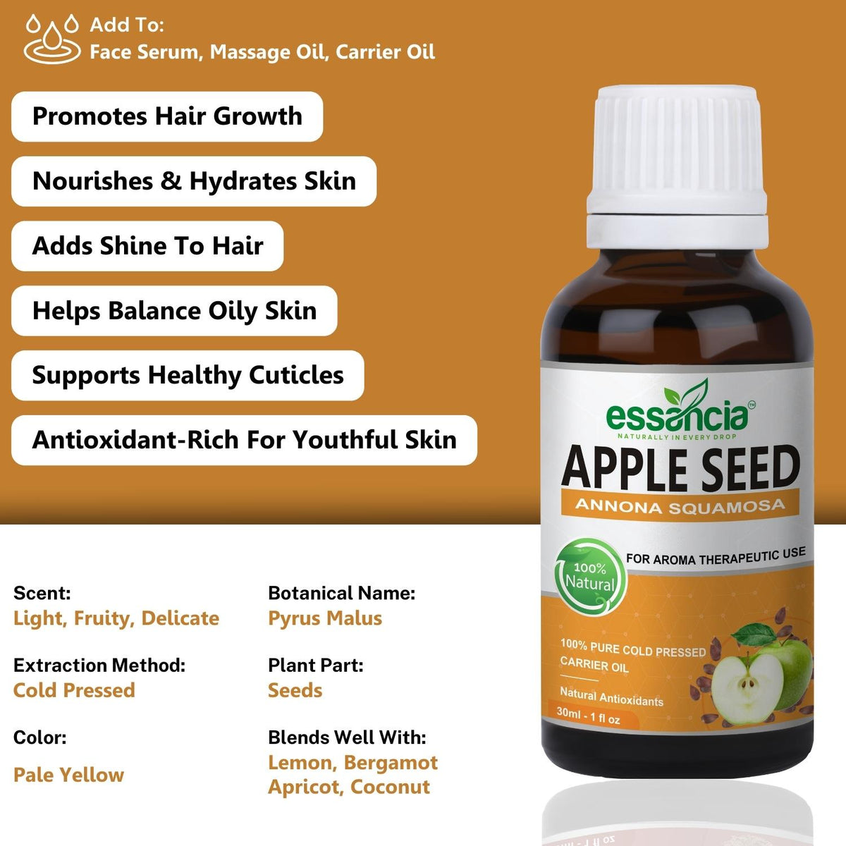 Apple Seed Carrier Oil – Essancia®