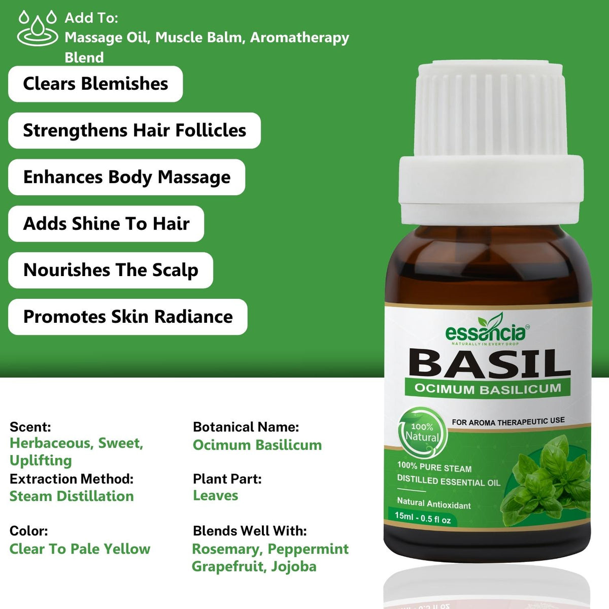 Basil Essential Oil Essancia