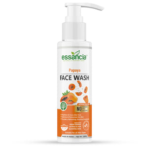 Essancia Papaya Face Wash - Gentle Exfoliating Cleanser (100ml)