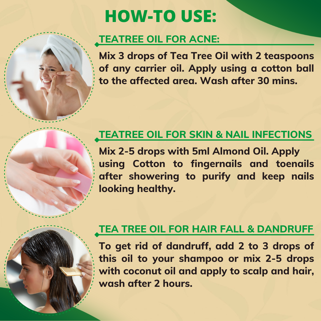 Pack of 2 Essential Carrier Oils Tea Tree Argan Essancia