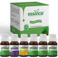Pack of 6 Essential Oils (Peppermint, Lavender, Lemonrass, Eucalyptus, Citronella, Lemon) Essancia