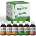 Pack Of 6 Carrier Oils (Avocado, Grape Seed, Argan, Rosehip, Jojoba, Apple Seed) Essancia
