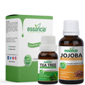 Pack of 2 Essential & Carrier Oils (Tea Tree & Jojoba) Essancia
