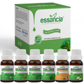 Pack of 6 Essential oils ( Tea Tree, Bergamot, Lemongrass, Rosemary, Eucalyptus, Cedarwood) Essancia