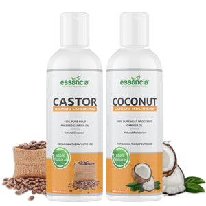 Pack Of 2 Carrier Oils (Castor & Coconut)