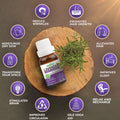 Pack of 6 Essential oils (Tea Tree, Lavender, Eucalyptus, Frankincense, Cedarwood, Clove Bud) Essancia