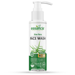 Essancia Aloe Vera Face Wash - Gentle Cleansing for Radiant, Healthy Skin (100ml)