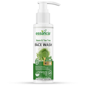 Essancia Neem & Tea Tree Face Wash - Deep Cleansing & Acne-Fighting Formula (100ml)