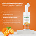 Essancia Vitamin C Foaming Face Wash with Silicone Cleanser Brush - Deep Cleanse, Brighten & Rejuvenate (150ml) Essancia Living