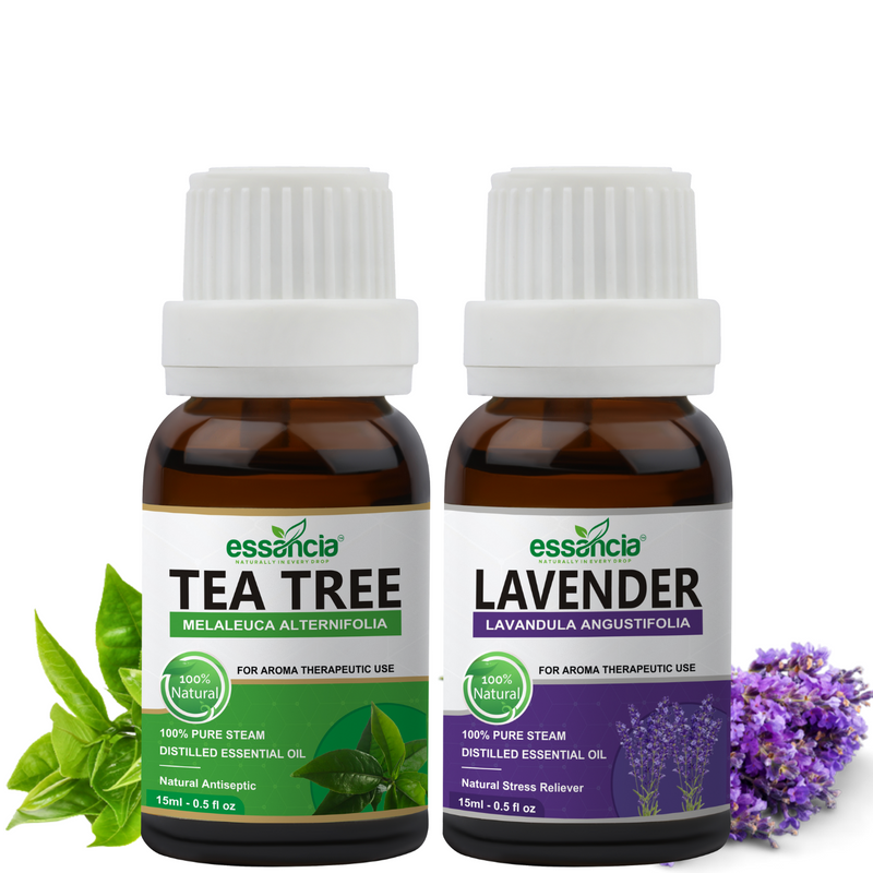 Pack of 2 Essential Oils (Tea Tree & Lavender) – Essancia®