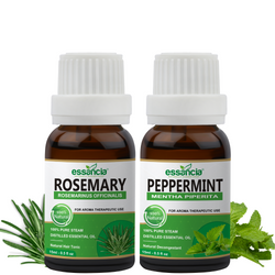 Pack of 2 Essential Oils (Peppermint & Rosemary)