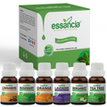 Pack of 6 Essential oils ( Tea Tree, Lavender, Rosemary, Orange, Bergamot, Cinnamon) Essancia